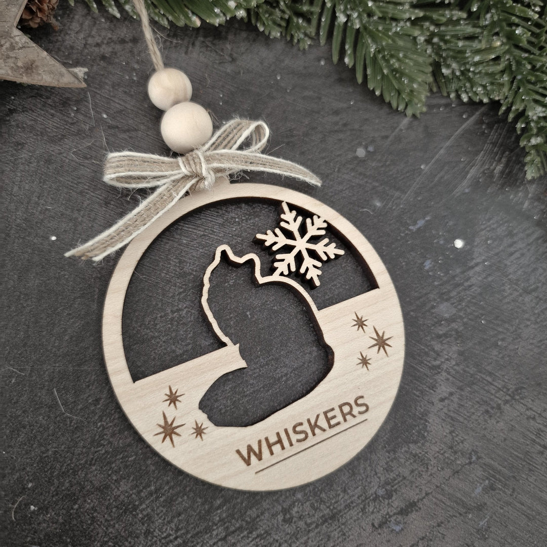 Personalised Cat Christmas Ornaments - TilleyTree