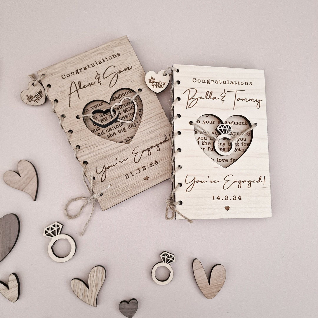 Personalised Engagement Cards - TilleyTree