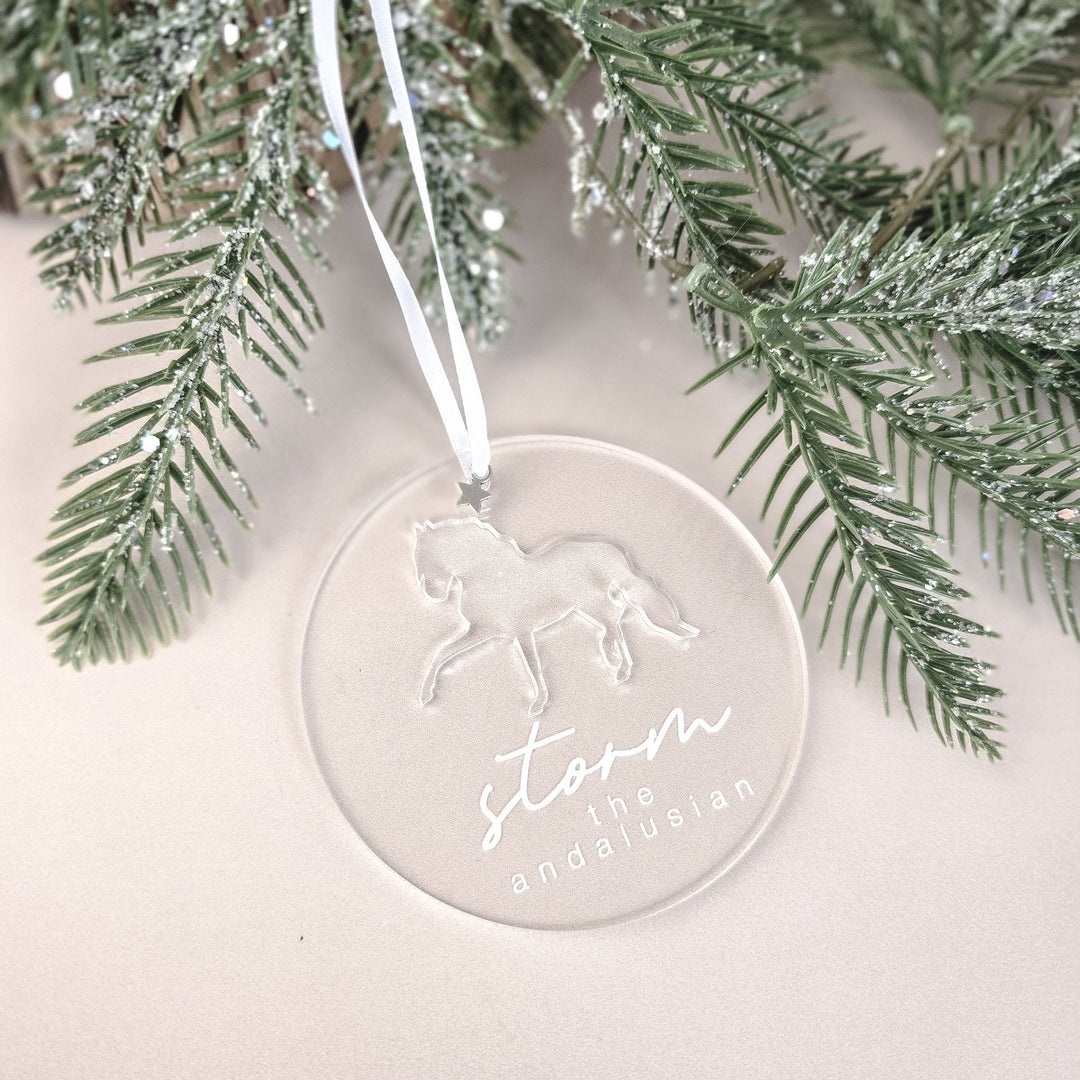 Acrylic Glow - Personalised Horse & Large Pet Ornament - TilleyTree