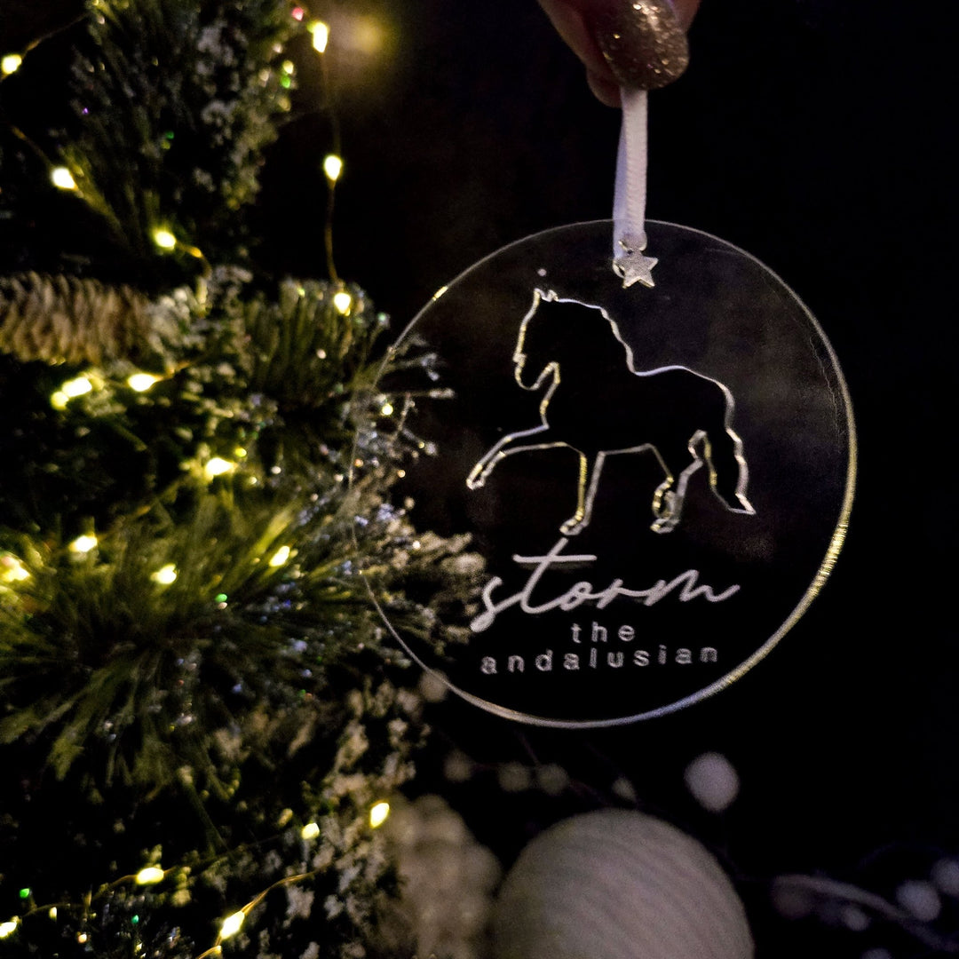 Acrylic Glow - Personalised Horse & Large Pet Ornament - TilleyTree