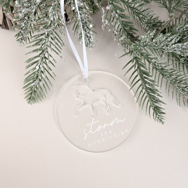 Acrylic Glow - Personalised Horse & Large Pet Ornament - TilleyTree