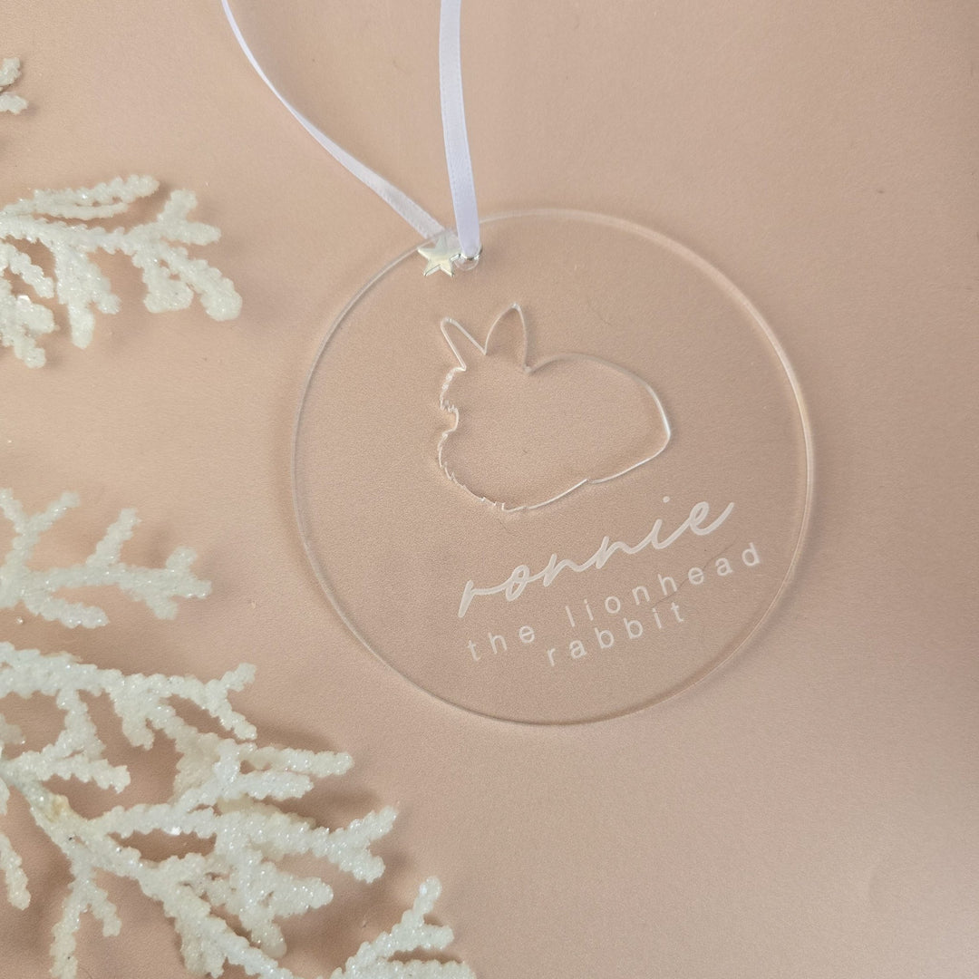 Acrylic Glow - Personalised Small Pet & Bird Ornament - TilleyTree