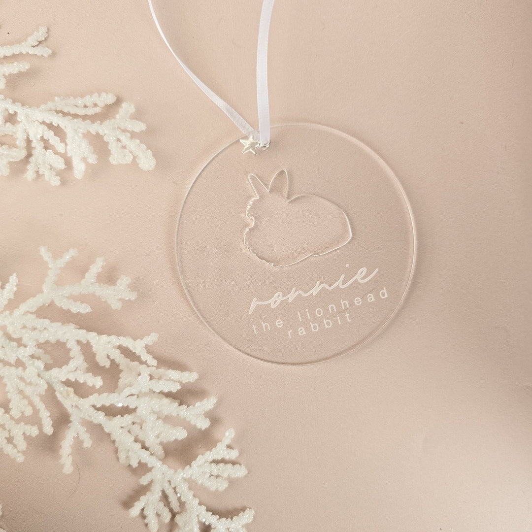 Acrylic Glow - Personalised Small Pet & Bird Ornament - TilleyTree