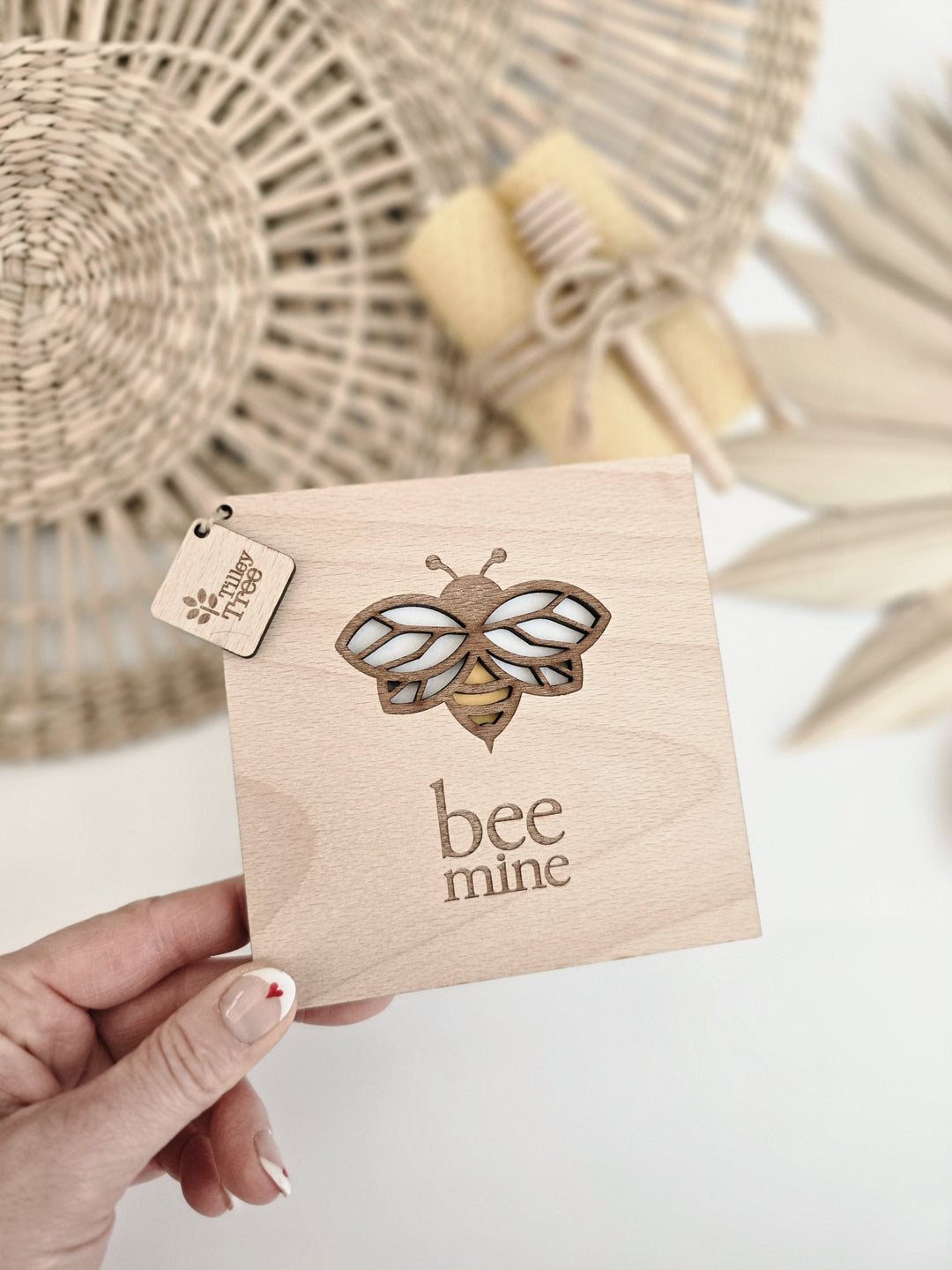 Bee Mine - Personalised Greetings Card - TilleyTree