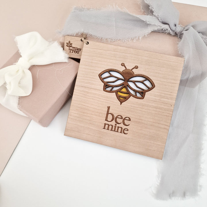 Bee Mine - Personalised Greetings Card - TilleyTree