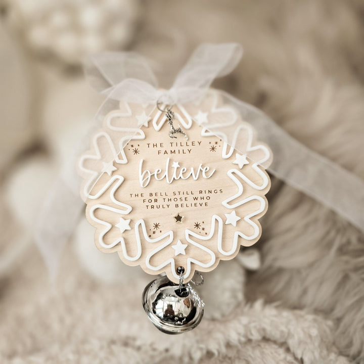 Believe Bell - Snowflake Collection - TilleyTree