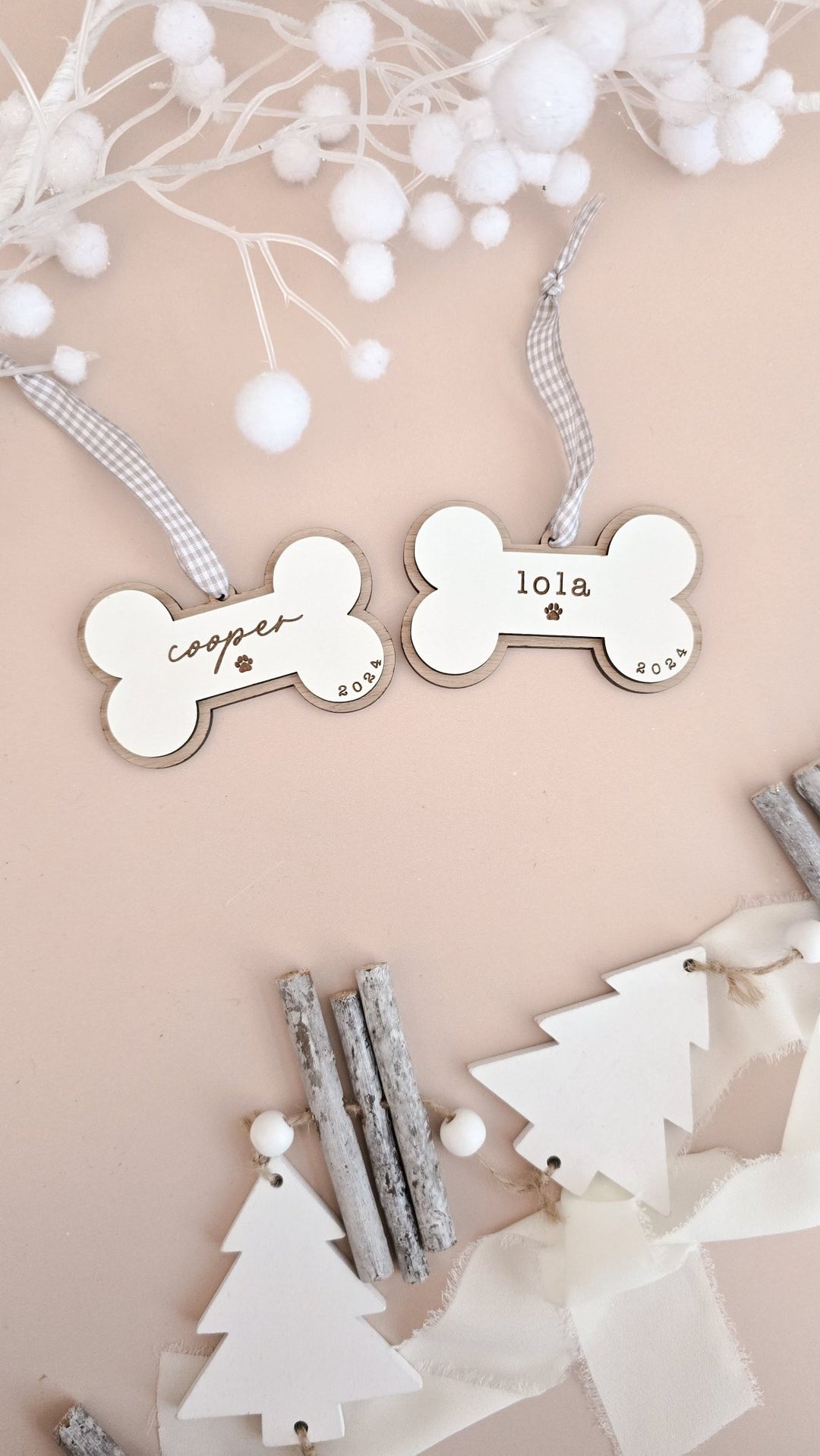 Bone Personalised Decoration - TilleyTree