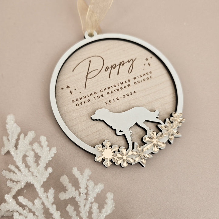 Christmas Pet Memorial - Personalised Silhouette - TilleyTree