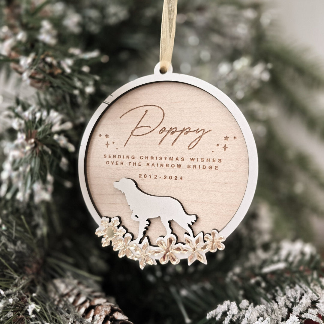 Christmas Pet Memorial - Personalised Silhouette - TilleyTree