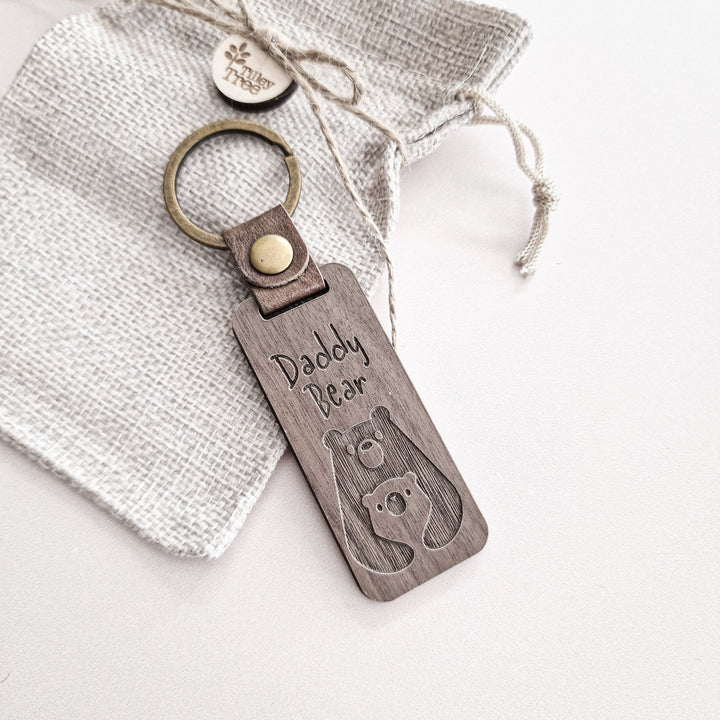 Daddy Bear Keyring - TilleyTree