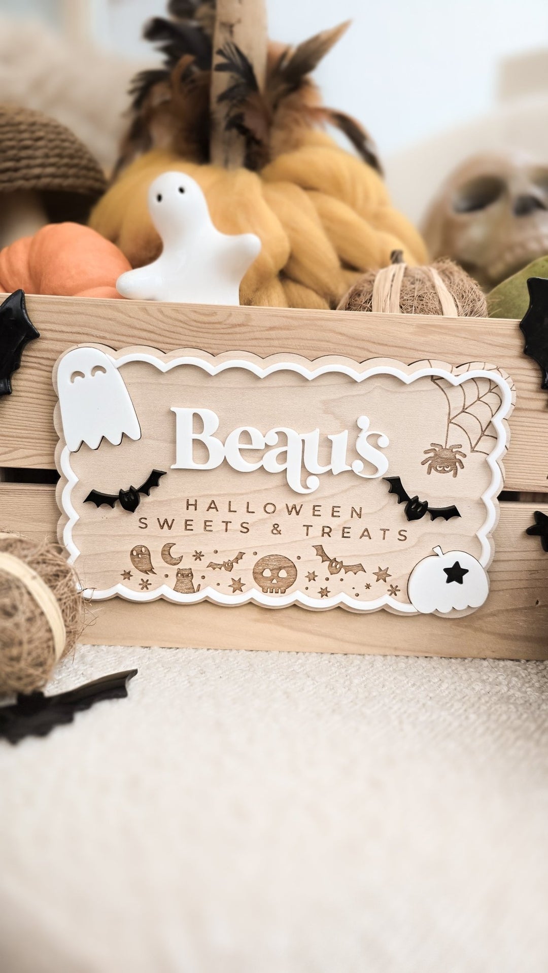 Halloween “Boo Basket” Crate or Plaque - TilleyTree