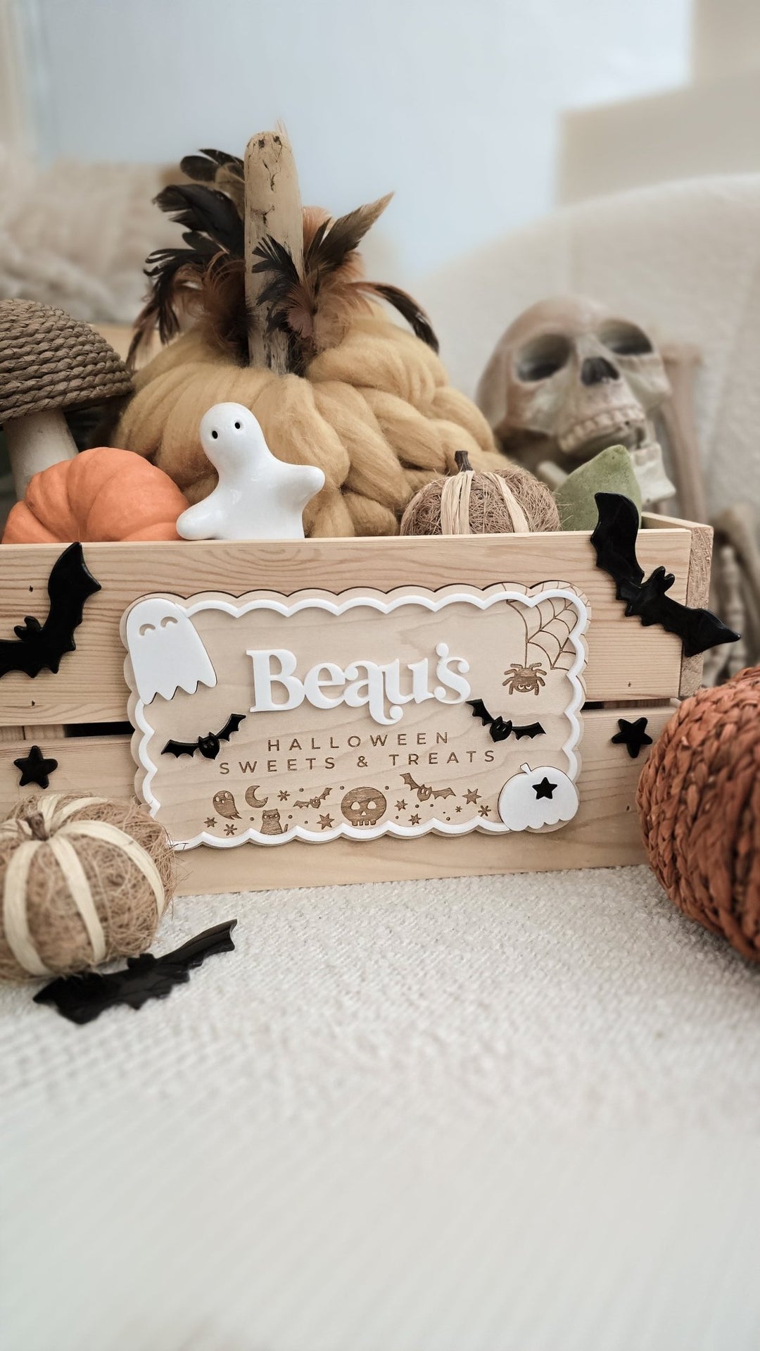 Halloween “Boo Basket” Crate or Plaque - TilleyTree