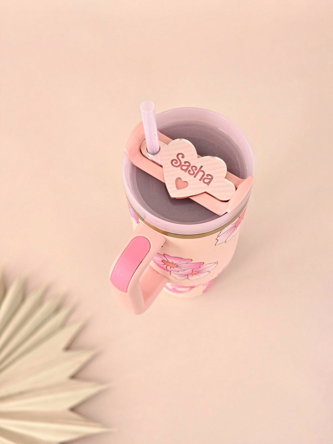 Heart Shape Personalised Tumbler Name Topper For Quencher 1.2l - TilleyTree