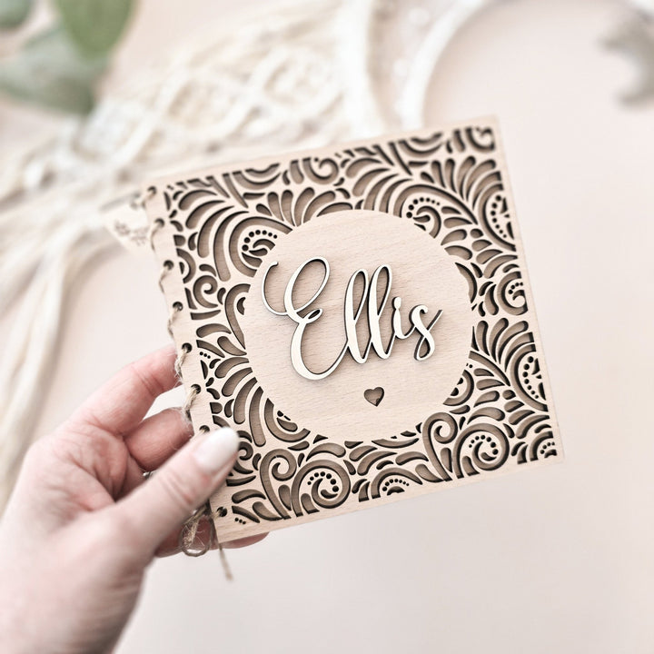 'Luxury Laced' Personalised Wooden Card - TilleyTree
