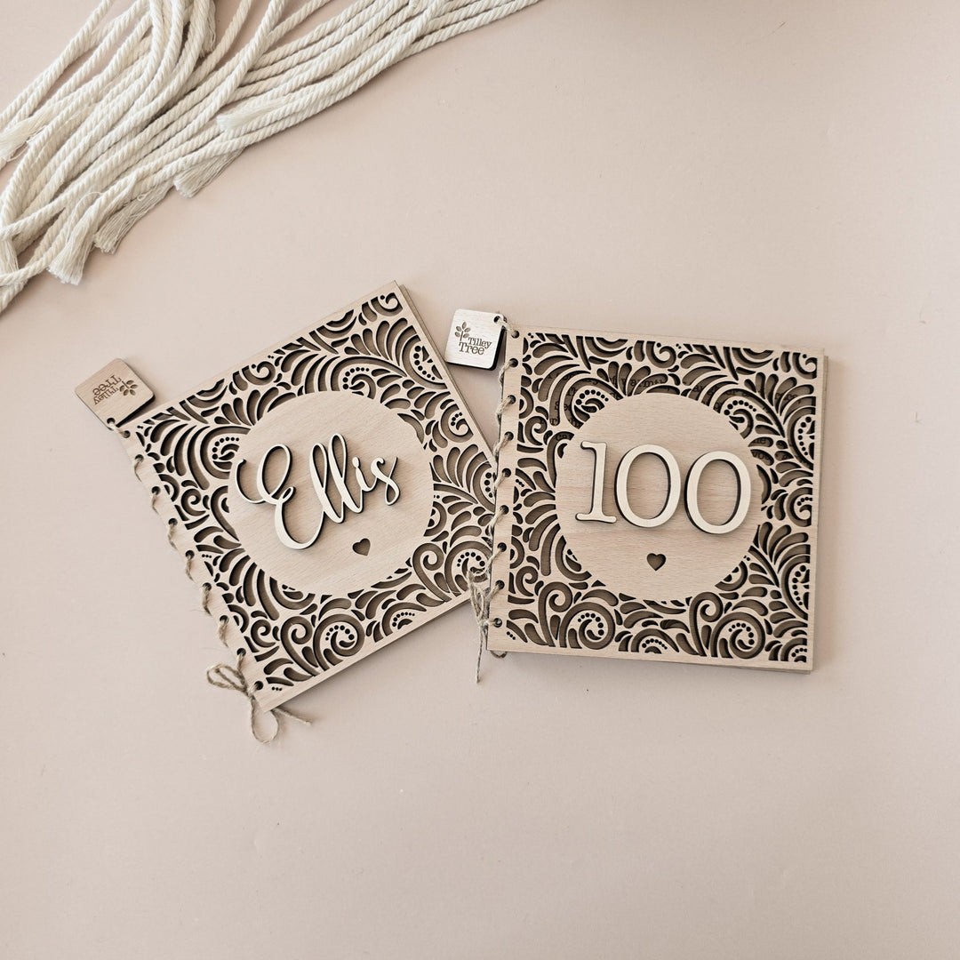 'Luxury Laced' Personalised Wooden Card - TilleyTree