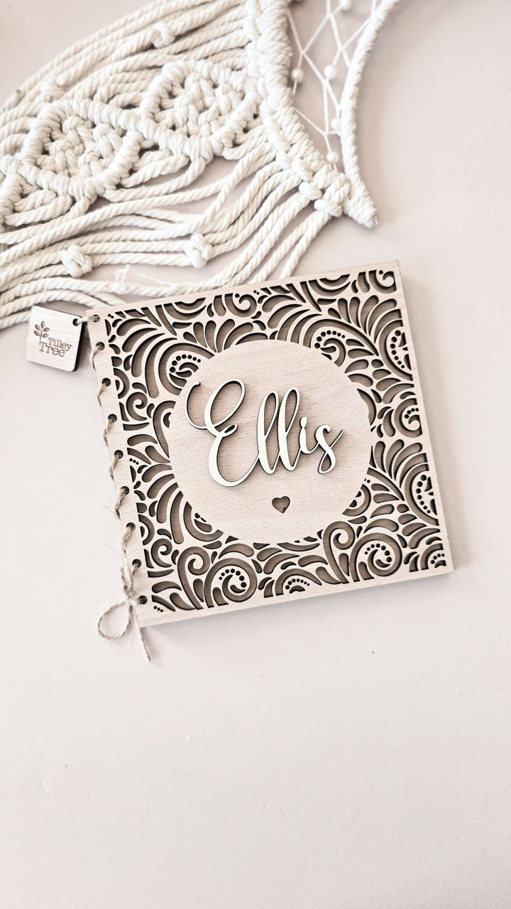 'Luxury Laced' Personalised Wooden Card - TilleyTree