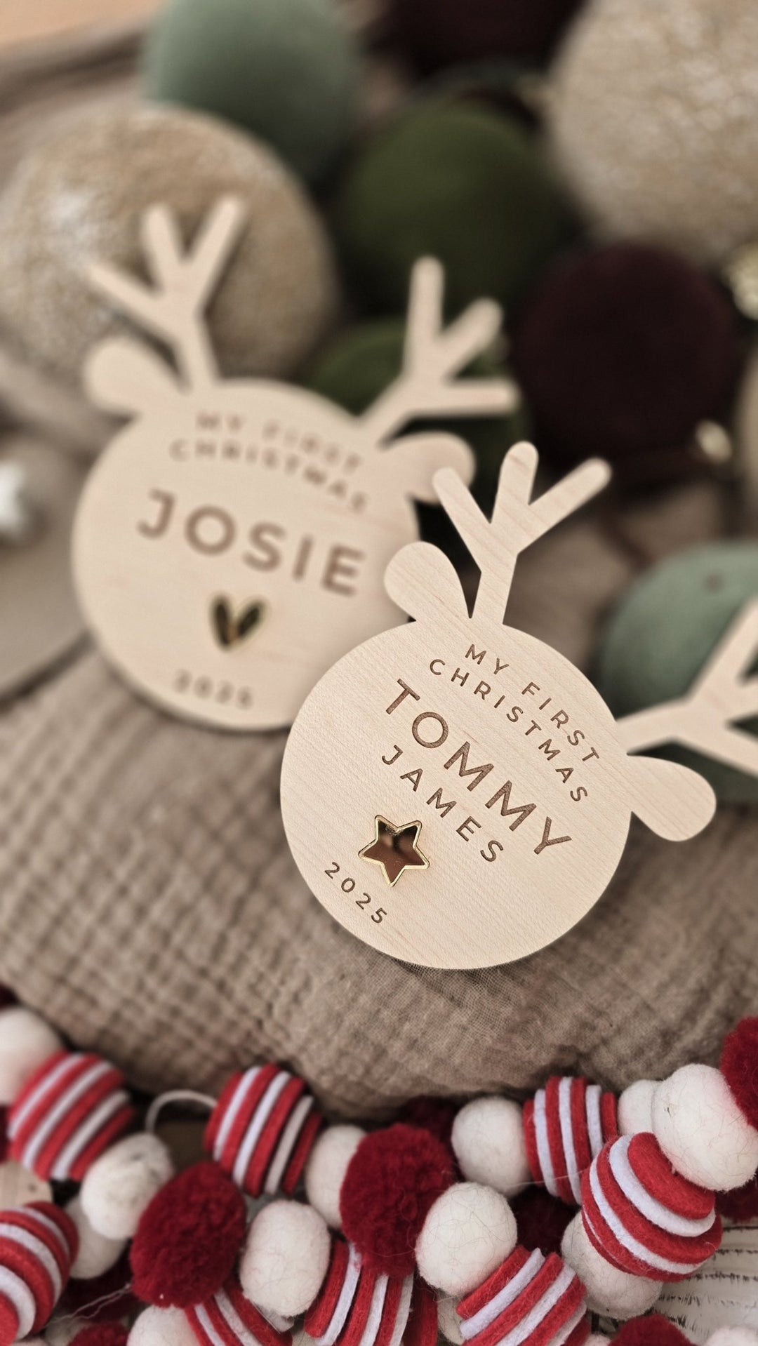 My First Christmas Sign - Baby Reindeer 🦌 - TilleyTree