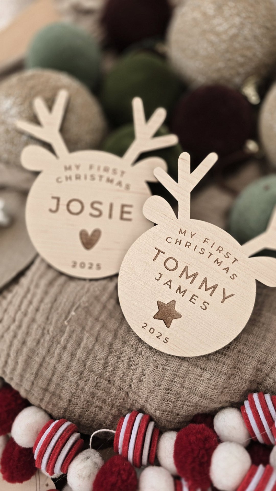 My First Christmas Sign - Baby Reindeer 🦌 - TilleyTree