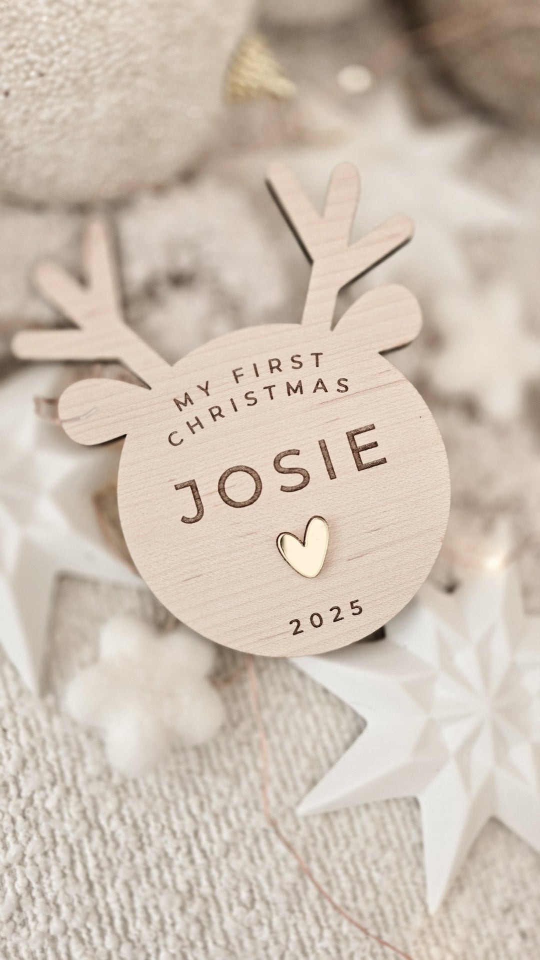 My First Christmas Sign - Baby Reindeer 🦌 - TilleyTree