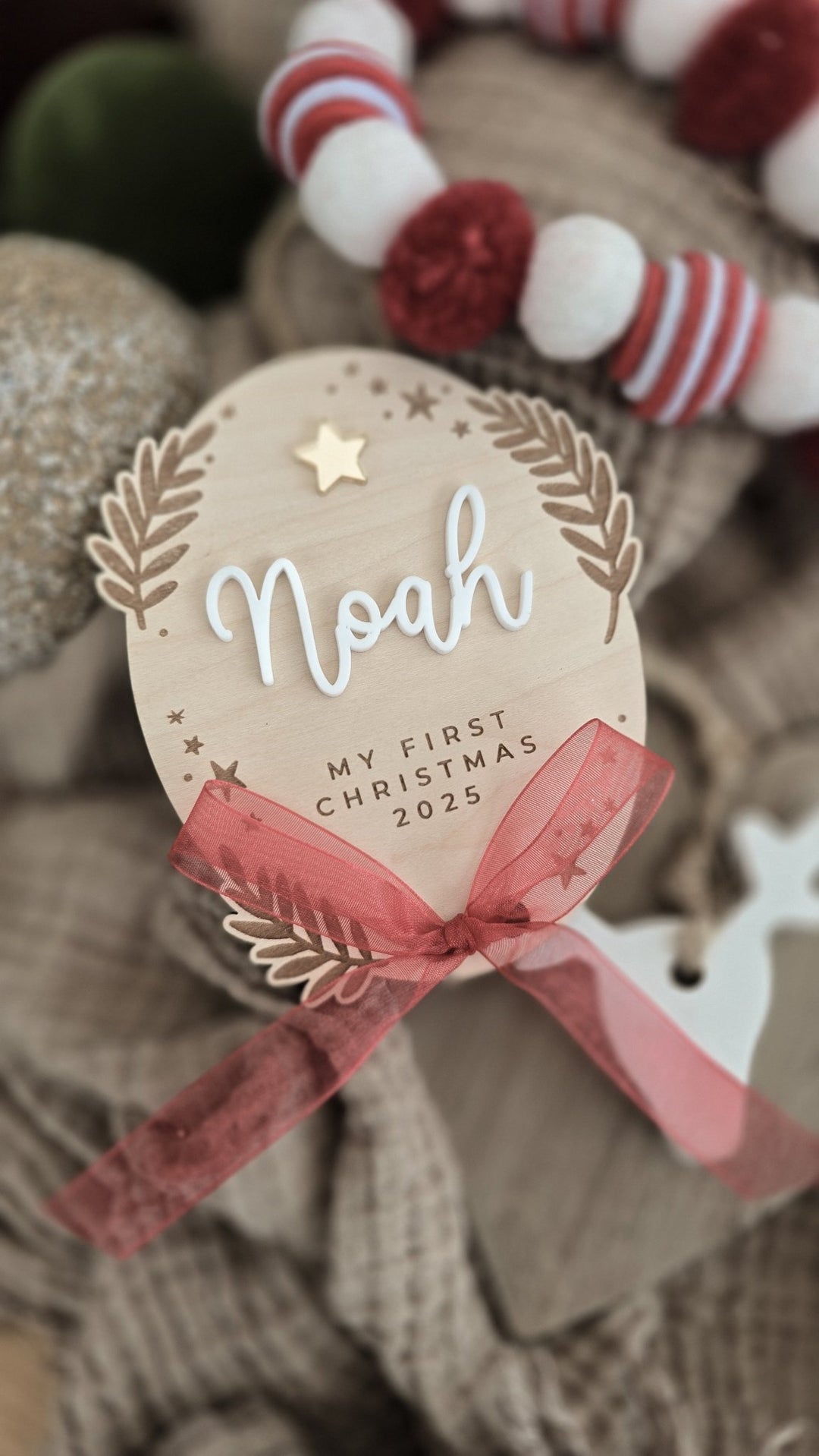 My First Christmas Sign - CandyCane - TilleyTree