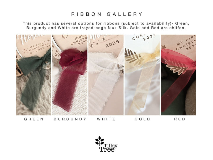 My First Christmas Sign - Golden Reindeer - TilleyTree