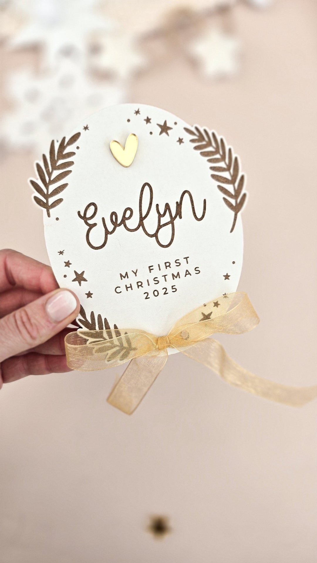 My First Christmas Sign - Snowdrop - TilleyTree