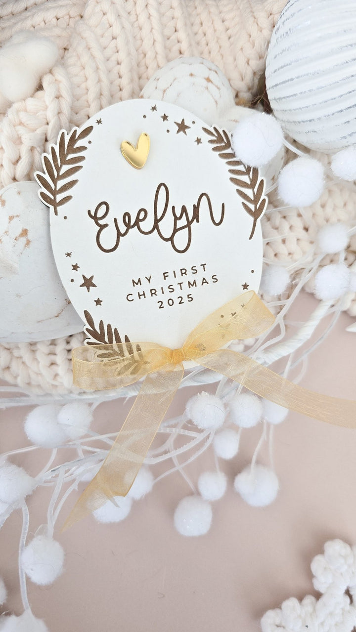 My First Christmas Sign - Snowdrop - TilleyTree