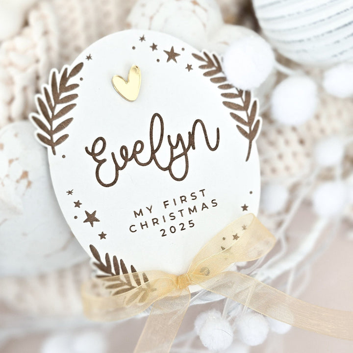 My First Christmas Sign - Snowdrop - TilleyTree