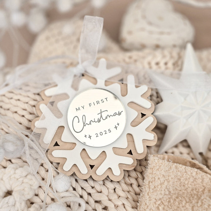 My First Christmas Snowflake Decoration - TilleyTree