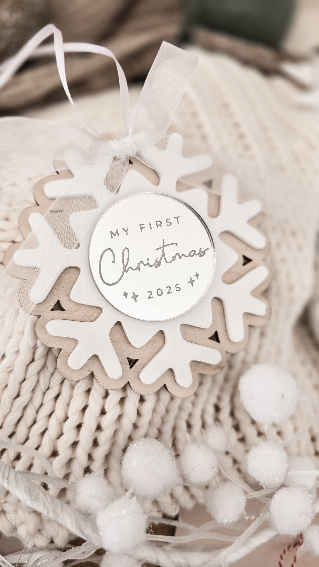 My First Christmas Snowflake Decoration - TilleyTree