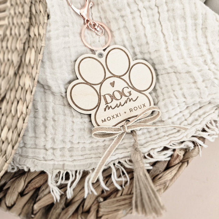 Personalised Dog Mum Keyring - TilleyTree