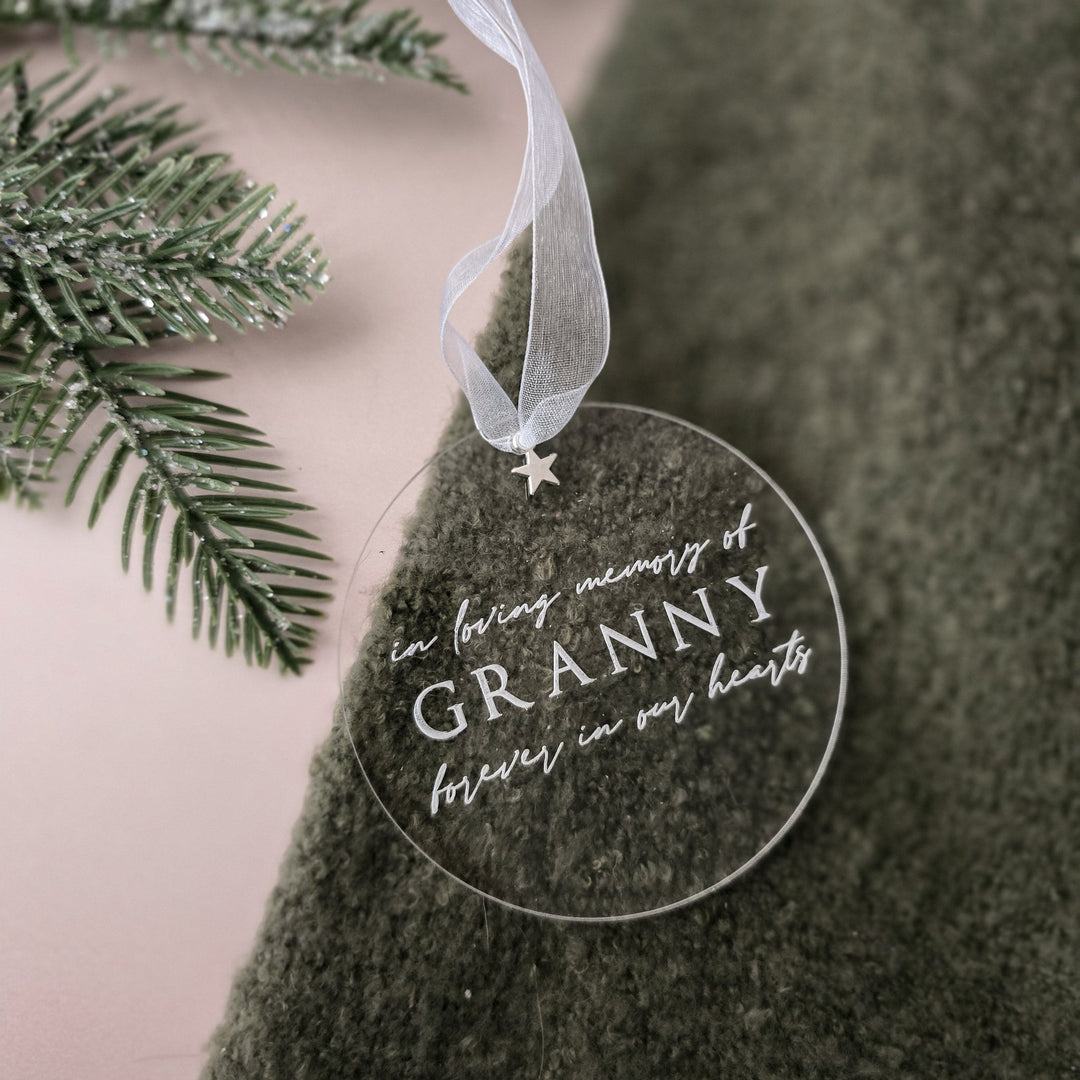 Personalised Memorial Ornament - TilleyTree