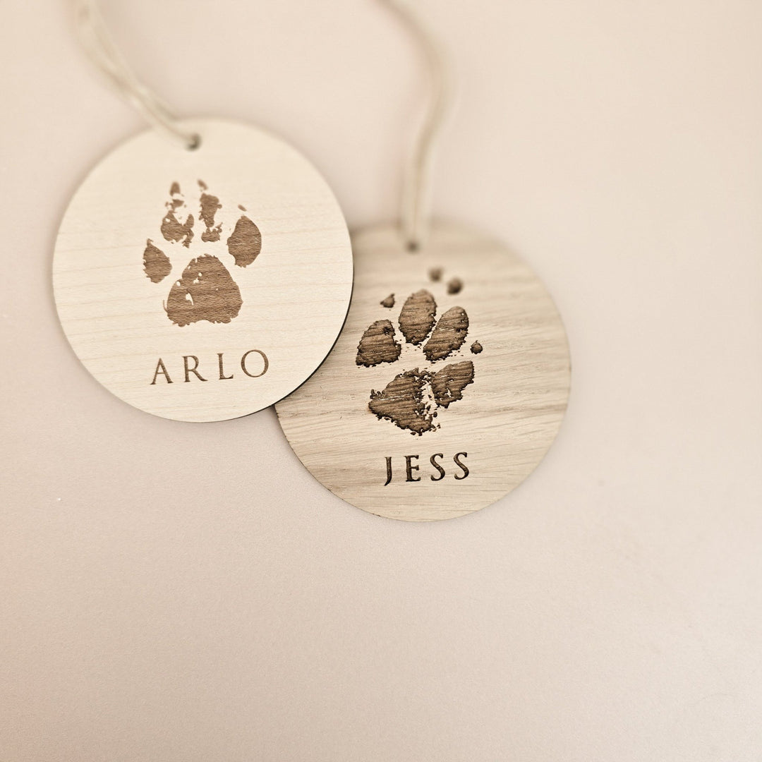 Personalised Pawprint Decoration - TilleyTree