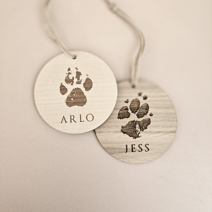 Personalised Pawprint Decoration - TilleyTree