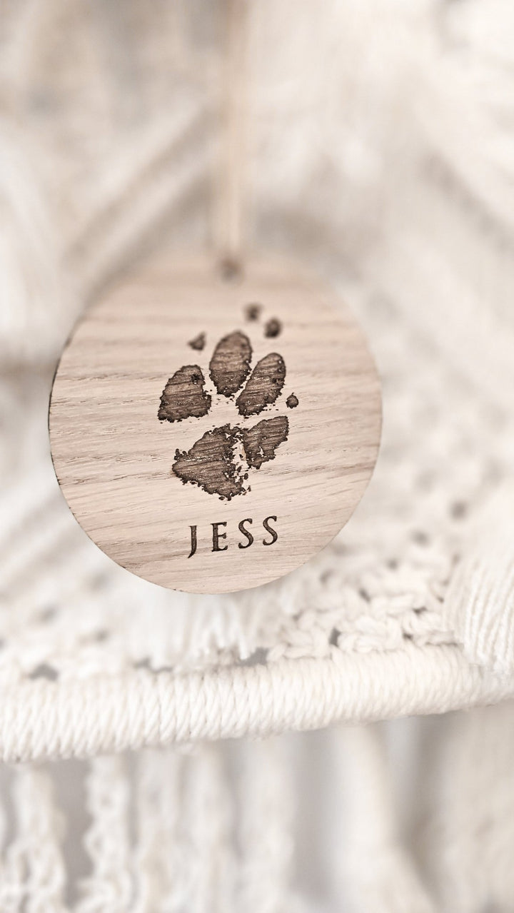 Personalised Pawprint Decoration - TilleyTree