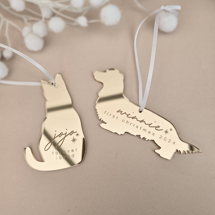 Pet Silhouette Ornament - Dogs - TilleyTree