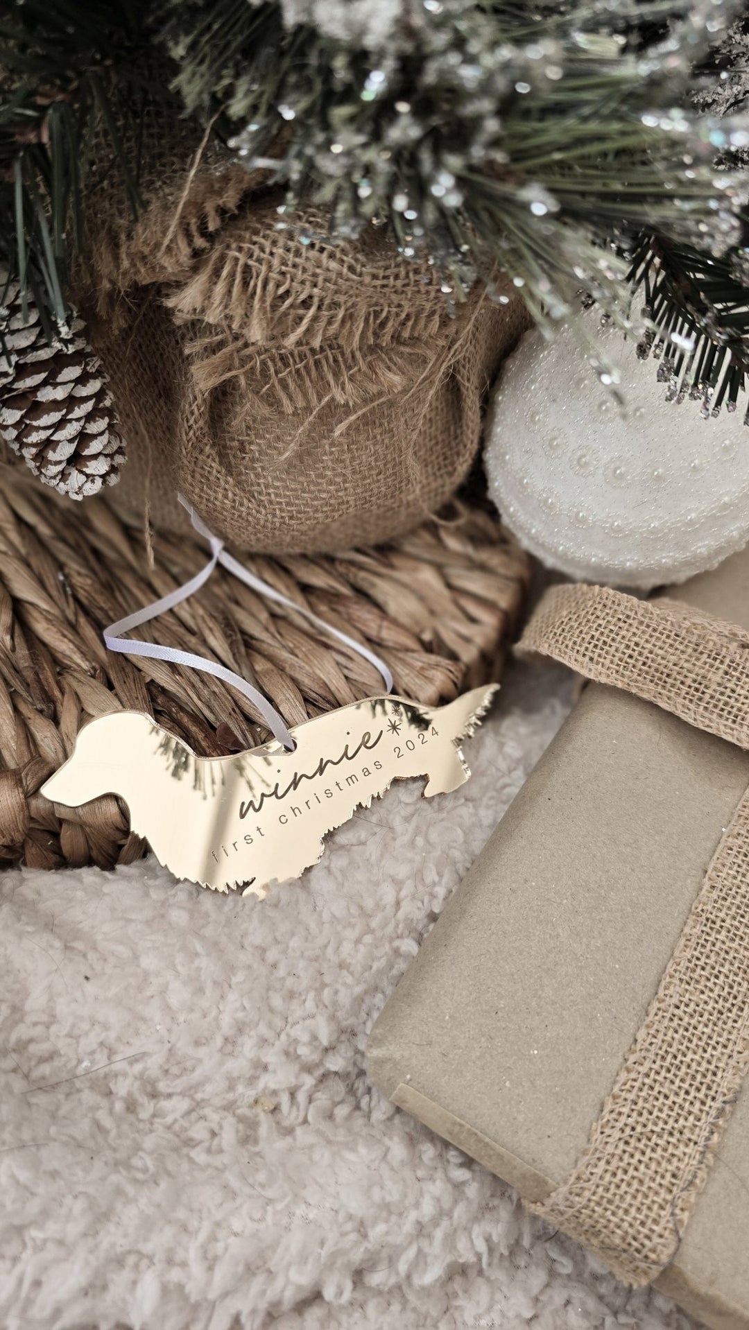 Pet Silhouette Ornament - Dogs - TilleyTree