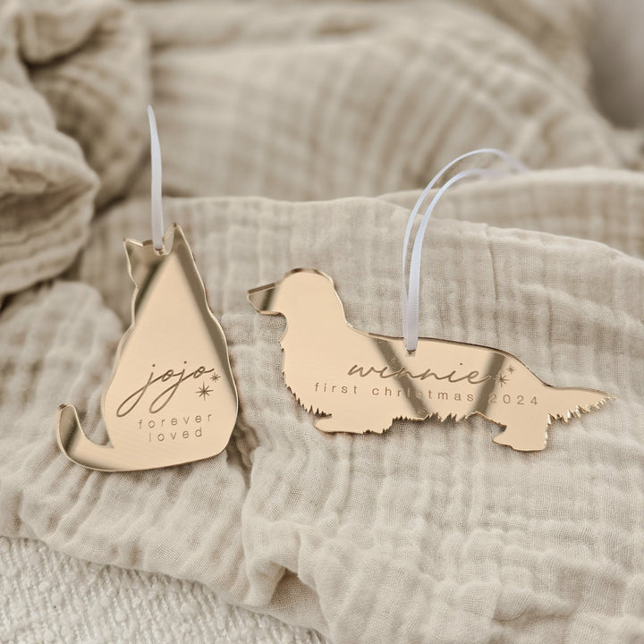 Pet Silhouette Ornament - Dogs - TilleyTree