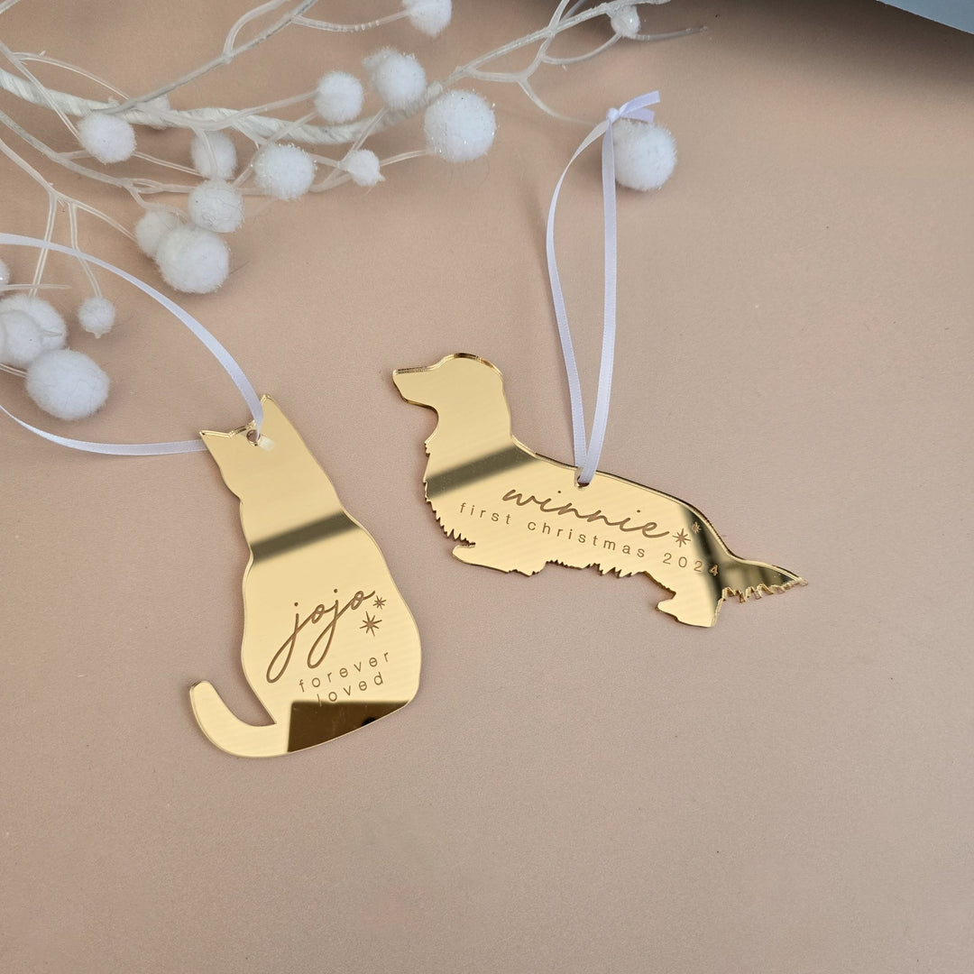 Pet Silhouette Ornament - Dogs - TilleyTree