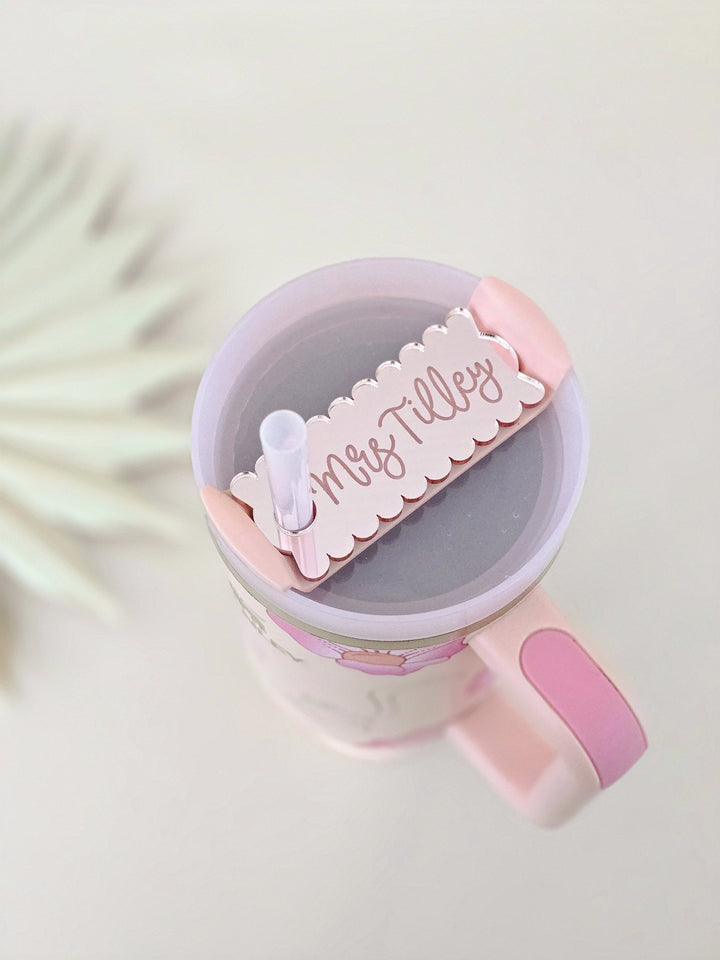 Scallop Personalised Tumbler Name Topper For Quencher 1.2l - TilleyTree