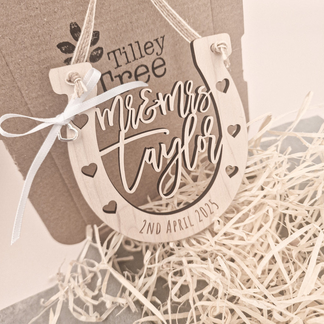 Wedding Horseshoe - Personalised - TilleyTree