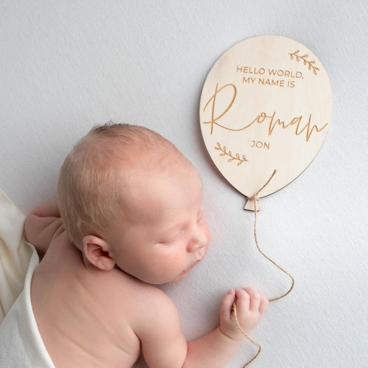 Welcome Name Sign - Balloon - Classic Style - TilleyTree