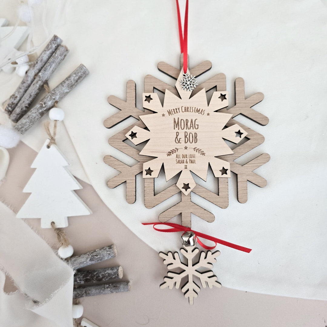 Winter Dream Personalised Luxury Snowflake - TilleyTree