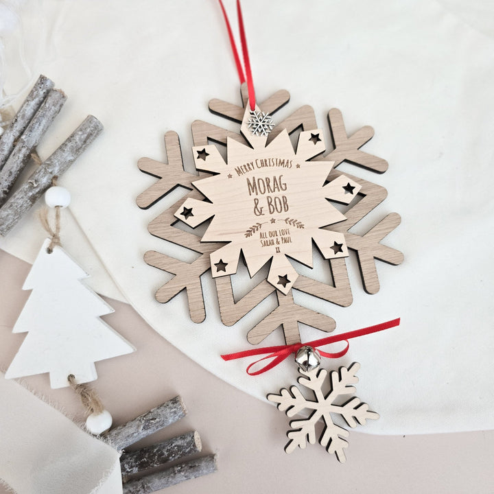 Winter Dream Personalised Luxury Snowflake - TilleyTree