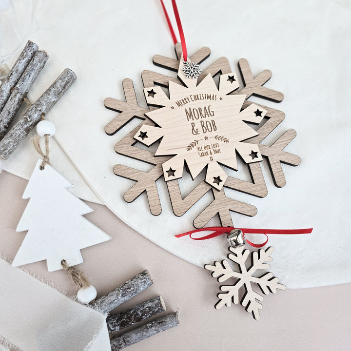 Winter Dream Personalised Luxury Snowflake - TilleyTree