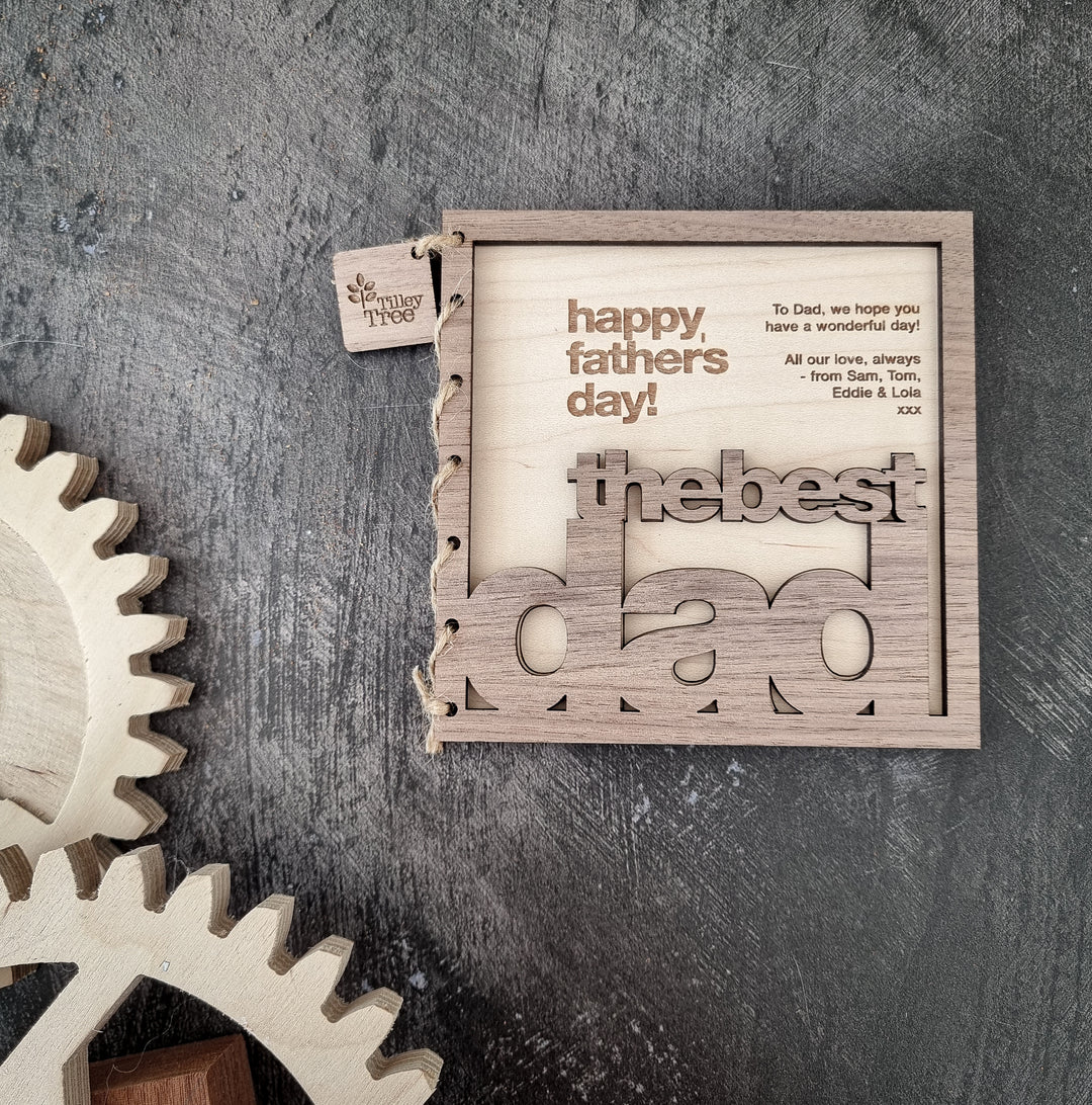 The Best Dad - Personalised Father's Day or Birthday Card