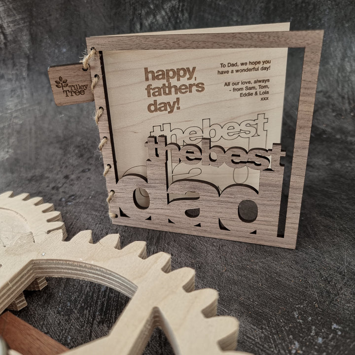 The Best Dad - Personalised Father's Day or Birthday Card