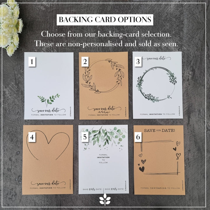 Leaves & Circle Simple Save the Date