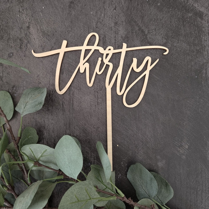 Any Name or Age - Cake Topper - TilleyTree