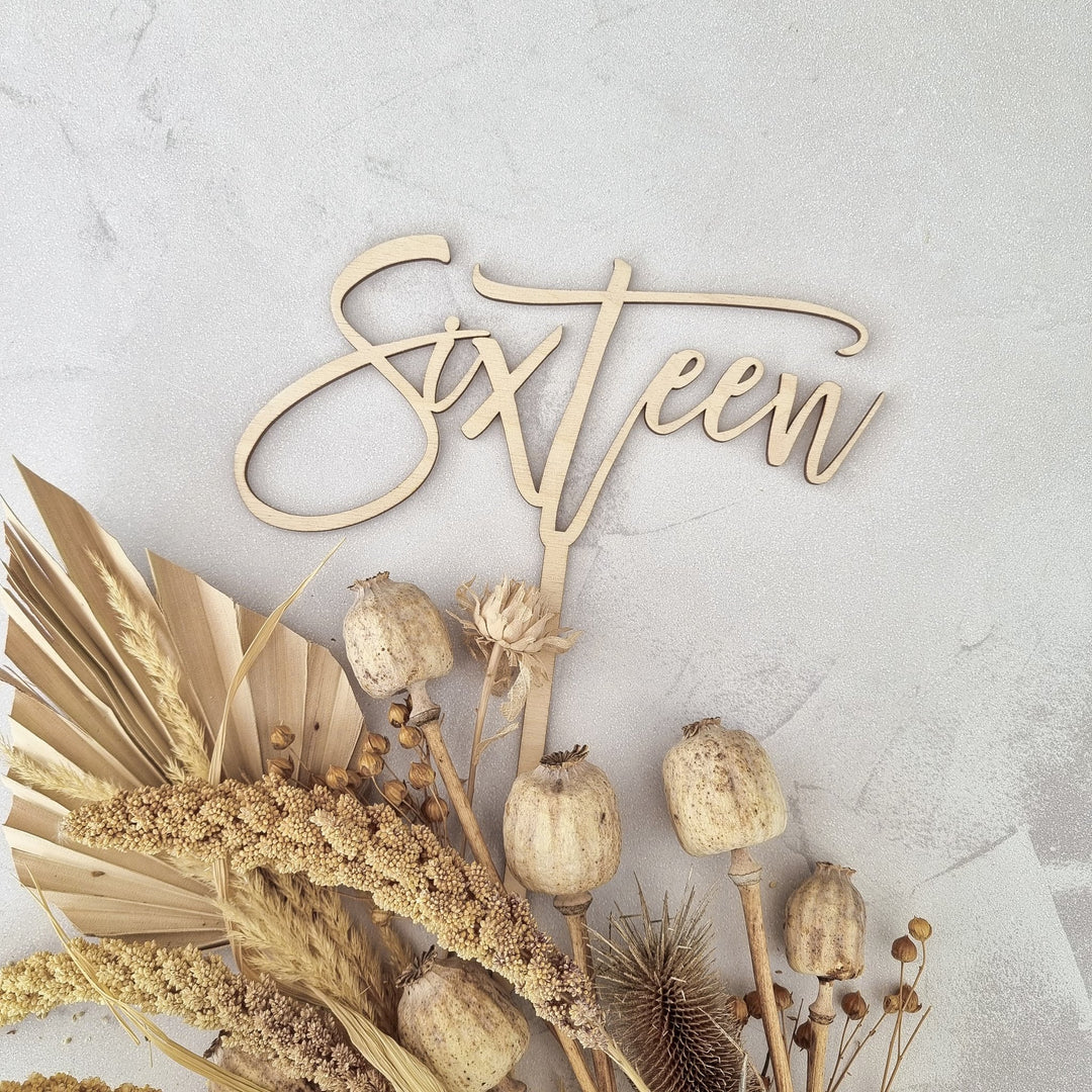 Any Name or Age - Cake Topper - TilleyTree